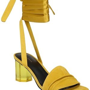 Via Spiga nova suede ankle wrap sandal